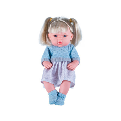 Muñeca 30 cm con sonidos y pelo rubio multilenguaje