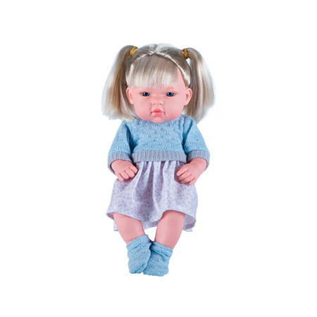 Muñeca 30 cm con sonidos y pelo rubio multilenguaje