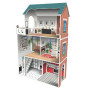Casa de madera de muñecas Soho 3 pisos | 8 muebles incluidos +3 años