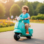 Mini Vespa Eléctrica 6V Azul Celeste Tachan | Moto Infantil con Licencia Oficial