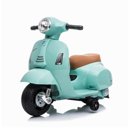 Mini Vespa Eléctrica 6V Azul Celeste Tachan | Moto Infantil con Licencia Oficial