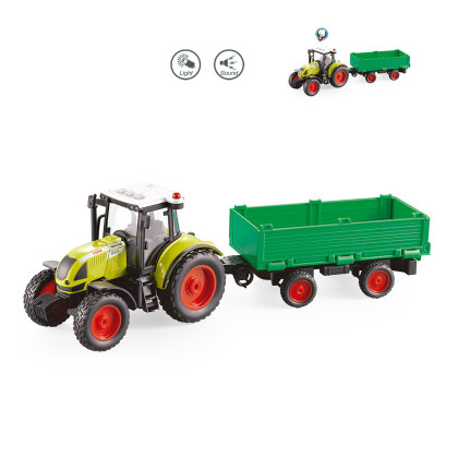 Tractor Infantil con Remolque Luz y Sonido Escala 1:16 | Vehículo Agrícola