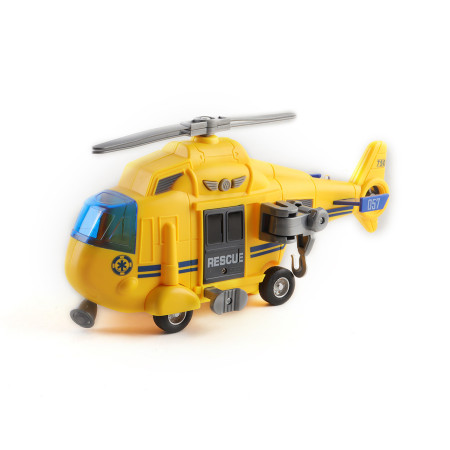 Helicóptero de Rescate Infantil con Luz y Sonido | Helicóptero Juguete +3 Años