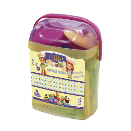 Set Menaje de Cocina Infantil 55 Piezas | Cubo con Asa +18 Meses