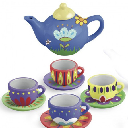 Set de Té de Cerámica para Pintar Little Artist | Juego Creativo Infantil