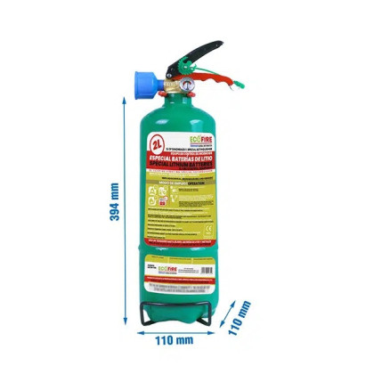 Extintor Ecofire Green 2L Baterías Litio | Adiario Store