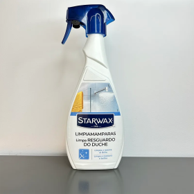 Limpiamamparas para eliminar cal y restos de jabón en duchas