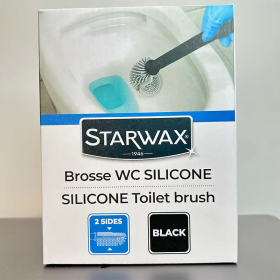 Escobilla WC silicona higiénica con doble cabezal