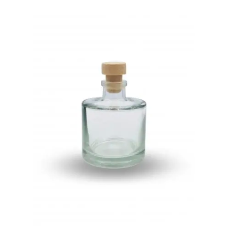 Frasco Mikado 200 ml cristal con tapón de madera