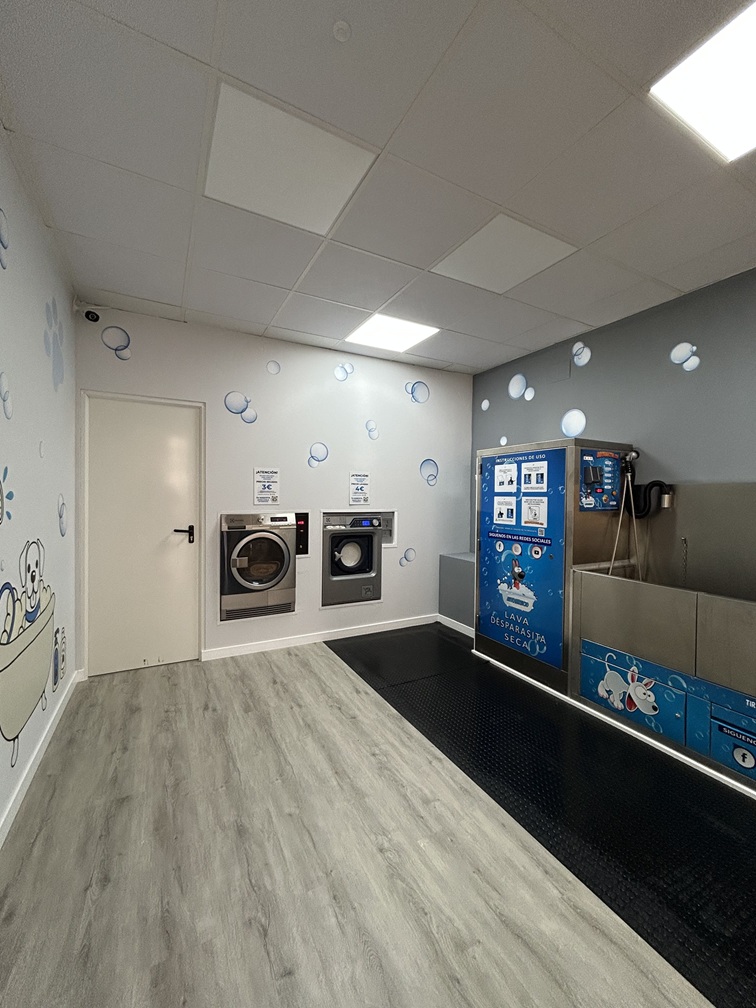 Instalaciones del lavadero autoservicio para mascotas Impecable Servicios